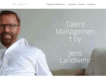 Tablet Screenshot of jenslandwehr.com